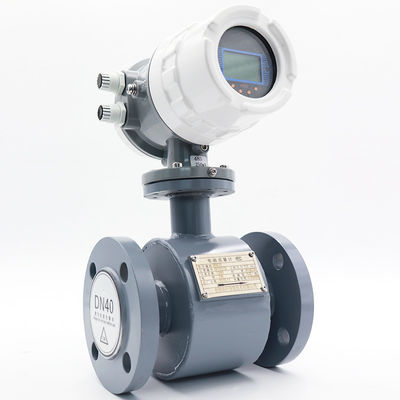 HART Protocol Sewage Water Flow Meter With Digital Display SS316L Electrode