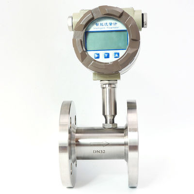 Diesel Fuel Oil WNK Digital Flow Meter , Liquid Turbine Flow Meter