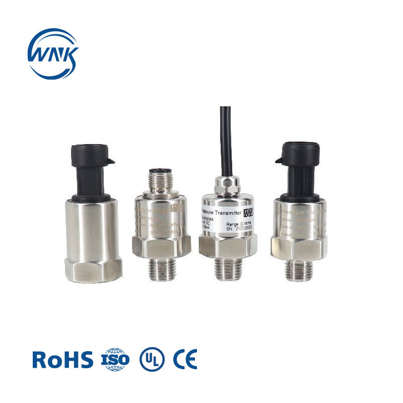 WNK G1/4 1/8NPT Thread M12 Connector 100Psi Drinking Water Treatment Air Compressor Pressure Sensor Transducer Transmitter