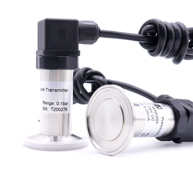 Factory Food Medicine Industry Sanitary Flush Diaphragm Pressure Sensor Transmitter for Liquid Water Food Milk Drinks Sanitary