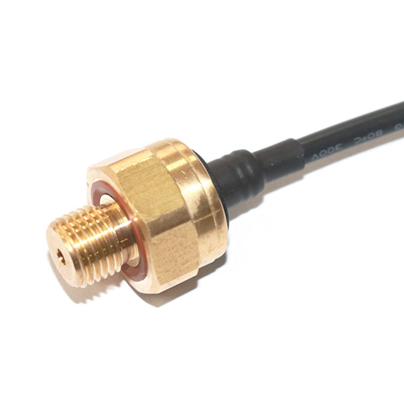 Brass Electronic Water Pressure Sensor , 10 Bar 20 bar 1 4 Npt Pressure Sensor