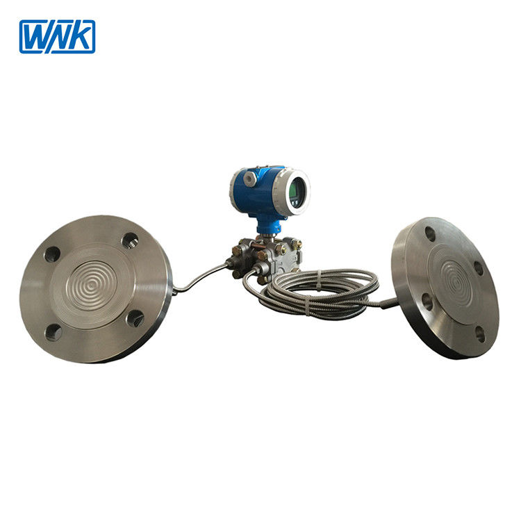 Double Flange Mounted Pressure Transmitter Aluminum 14 For Liquid And Gas
