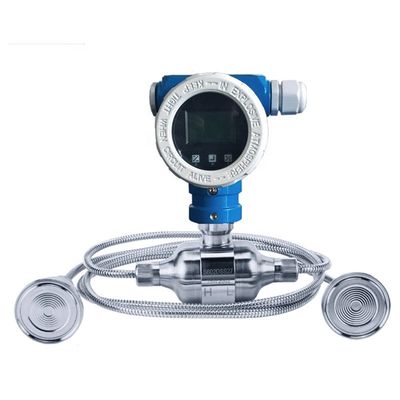 Capacitive Double Flange Differential Pressure Transmitter Liquid Crystal Display