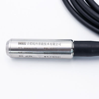 4-20mA Submersible Fuel Tank Level Sensor 24VDC For Liquid Measurement
